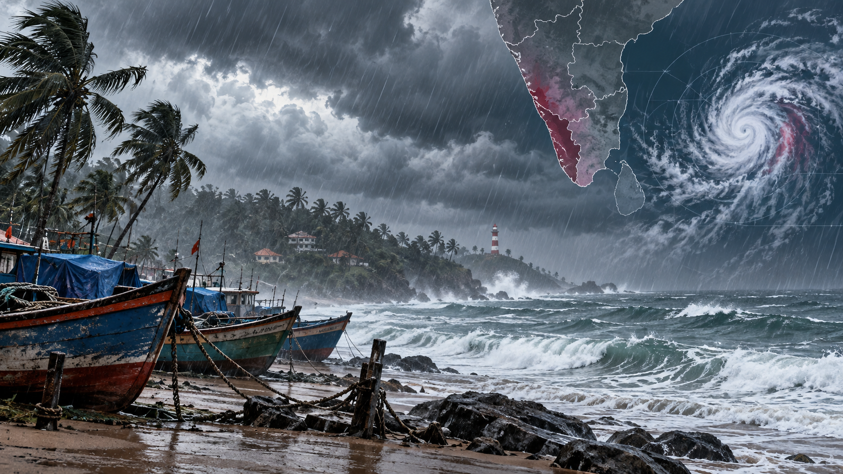 Heavy Rain Alerts Issued for Karnataka and Kerala as Bay System Develops