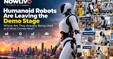 Humanoid robots working in manufacturing, logistics and other real-world environments as physical AI moves from demonstrations into practical use.