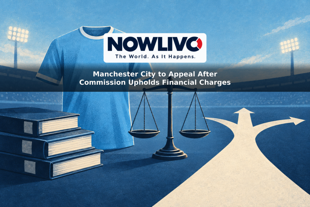 Illustration of a sky-blue football jersey beside financial ledgers, a balance scale and a branching path.
