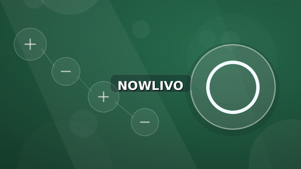 Colourful editorial illustration showing compass symbolism for featured and connected topics, with centred NOWLIVO watermark.