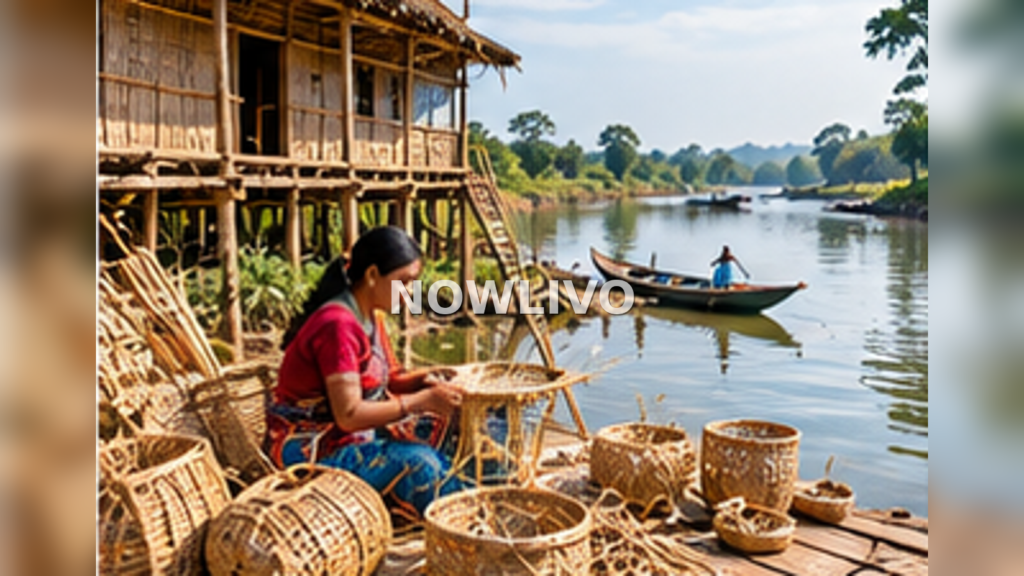 Editorial illustration relating to assam tea tourism: what the state guides reveal about responsible visits, showing a scene of everyday Indian life