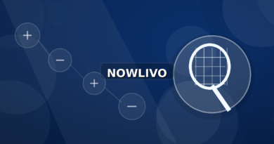 Colourful editorial illustration showing racket symbolism for tennis and connected topics, with centred NOWLIVO watermark.