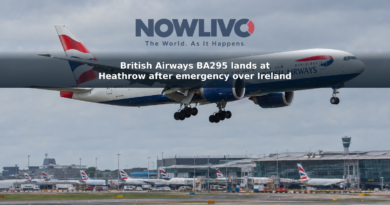 British Airways Boeing 777 approaching an airport runway under an overcast sky; illustrative image.
