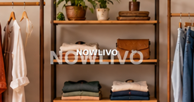 Minimal coordinated clothing wardrobe with warm natural colours, linen shirts and trousers