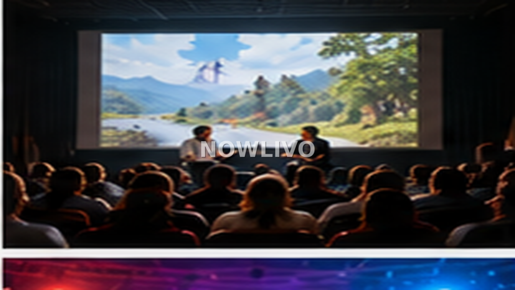 Editorial illustration of sound formats and theatre equipment, representing the topic why cinema sound matters: dolby atmos surround sound and dialogue clarity.
