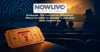 Illustration of an October 2 cinema ticket, anonymous family and investigator silhouettes, and a maze-like theater screen.