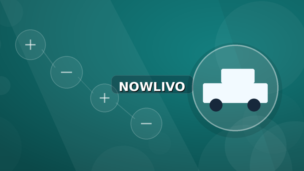 Colourful editorial illustration showing racecar symbolism for formula one and connected topics, with centred NOWLIVO watermark.