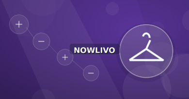Colourful editorial illustration showing hanger symbolism for fashion and connected topics, with centred NOWLIVO watermark.