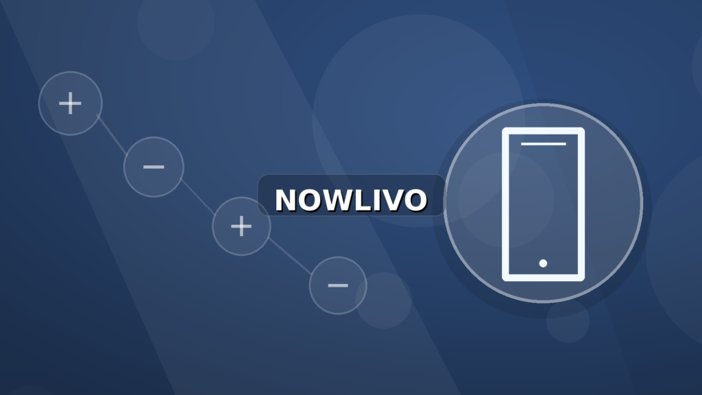 Colourful editorial illustration showing phone symbolism for viral and connected topics, with centred NOWLIVO watermark.