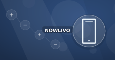 Colourful editorial illustration showing phone symbolism for viral and connected topics, with centred NOWLIVO watermark.