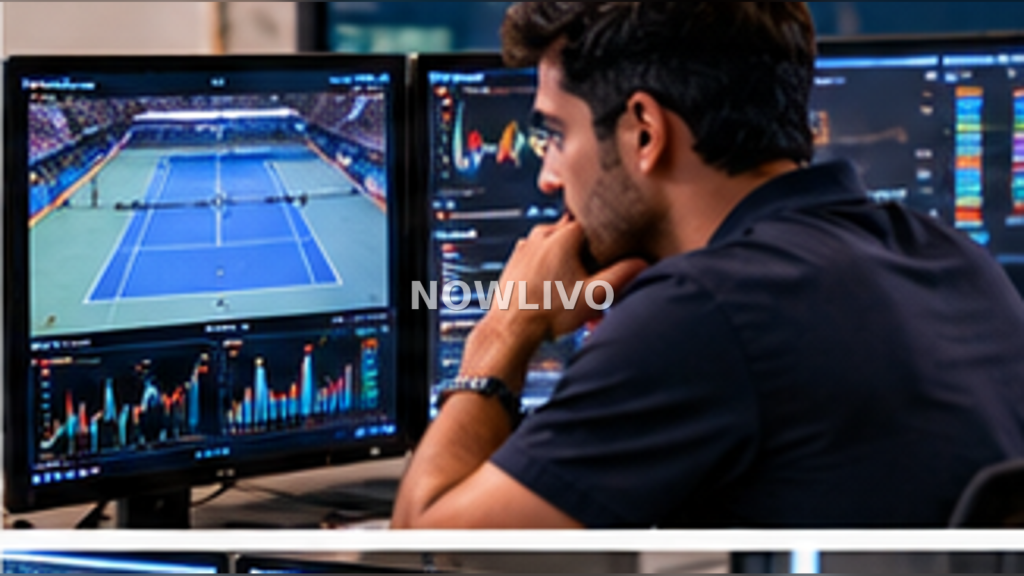 Editorial illustration about beginner tennis racquet guide, showing tennis related activity