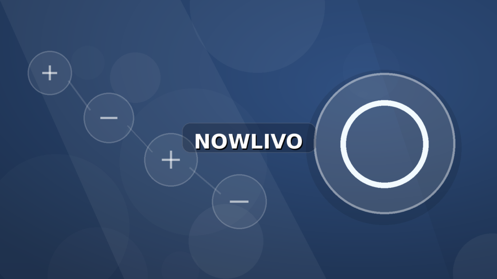 Colourful editorial illustration showing compass symbolism for featured and connected topics, with centred NOWLIVO watermark.