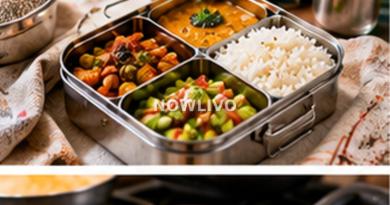 Colourful editorial illustration related to fridge zones and the NOWLIVO article on how to reduce vegetable waste without buying special containers