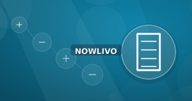 Colourful editorial illustration showing document symbolism for editor's pick and connected topics, with centred NOWLIVO watermark.
