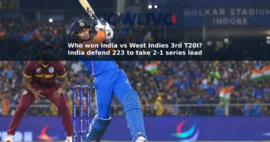 Illustration of Abhishek Sharma batting under stadium lights against West Indies.