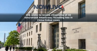 The exterior of the U.S. Department of Justice headquarters in Washington, D.C.