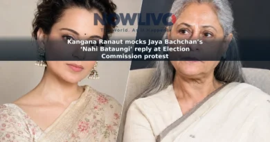 Illustrative composite portrait of Kangana Ranaut and Jaya Bachchan shown separately.