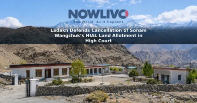 Illustrative view of an unmarked campus in Ladakh’s high-altitude landscape