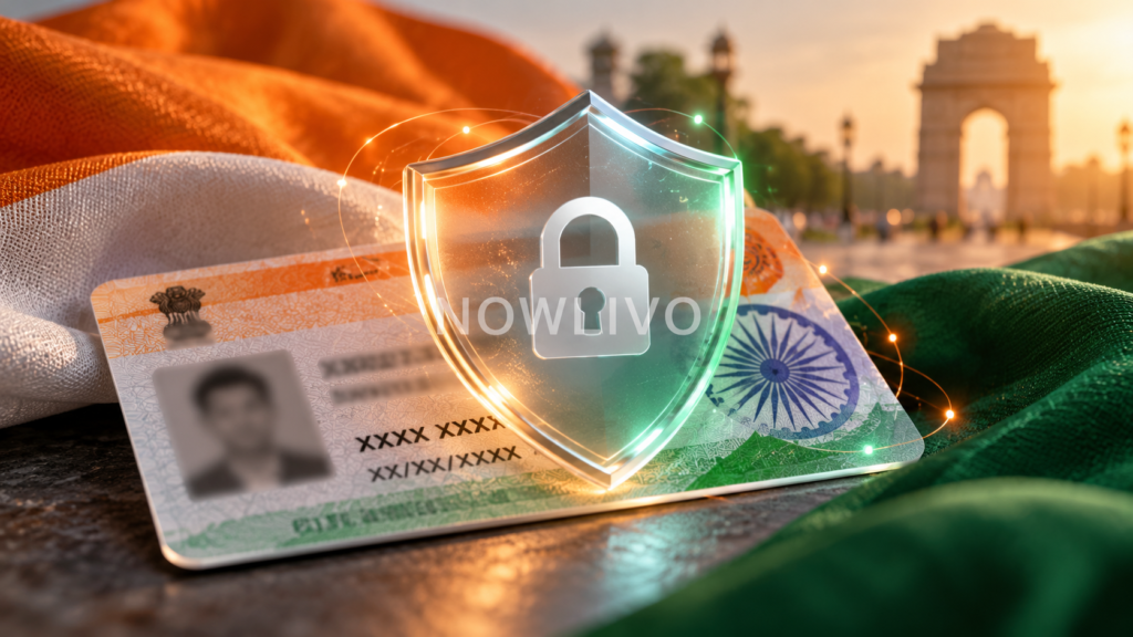 Generic identity card behind a privacy shield with its numbers obscured