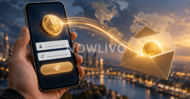 Illustrated phone transfer form and envelope with a digital token