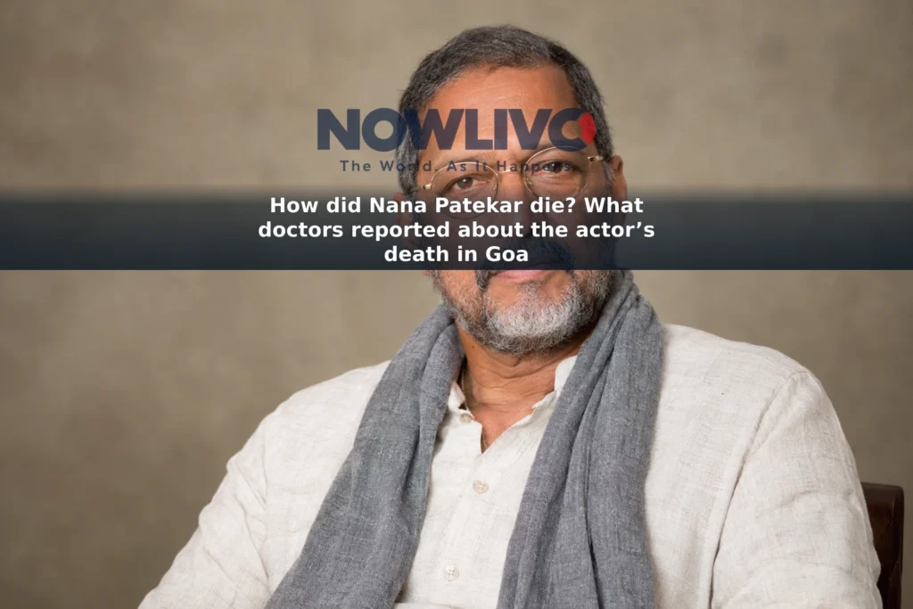 Editorial-style portrait of actor Nana Patekar against a neutral background