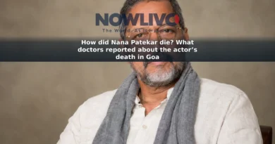 Editorial-style portrait of actor Nana Patekar against a neutral background