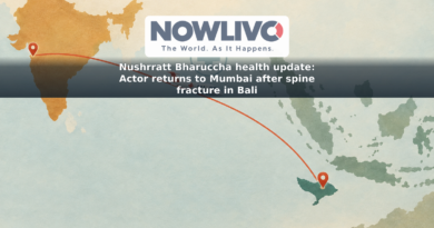 Illustration of an air-ambulance route from Bali to Mumbai with a medical symbol