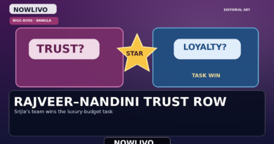 Original conceptual editorial graphic with TRUST and LOYALTY speech panels separated by a golden task star, plus a task-win label; not an episode photograph.