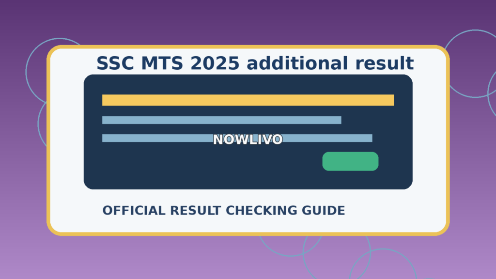 Illustration of a candidate checking SSC MTS examination results on a computer