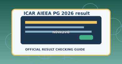 Illustration of a candidate checking ICAR AIEEA PG examination results on a computer