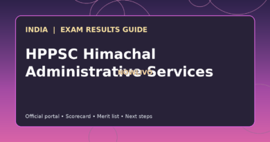 Illustrated NOWLIVO guide to checking HPPSC Himachal Administrative Services examination results and official scorecards