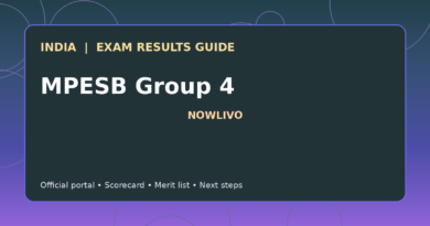 Illustrated NOWLIVO guide to checking MPESB Group 4 examination results and official scorecards