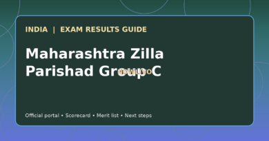 Illustrated NOWLIVO guide to checking Maharashtra Zilla Parishad Group C examination results and official scorecards