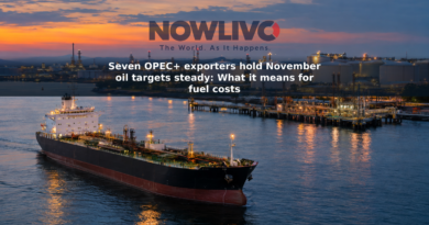Oil tanker alongside a petroleum terminal with storage tanks and loading equipment at dusk.