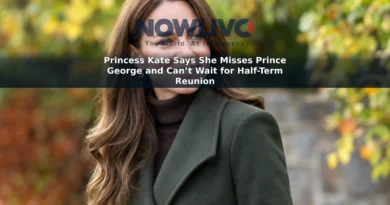 Illustrative portrait of Catherine, Princess of Wales, outdoors in autumn.