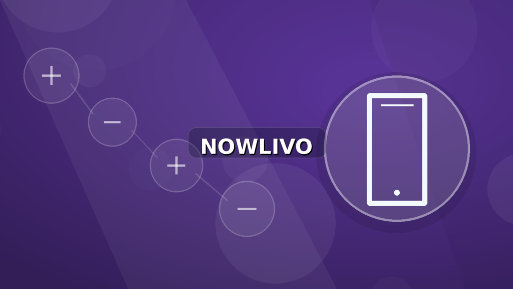 Colourful editorial illustration showing phone symbolism for viral and connected topics, with centred NOWLIVO watermark.