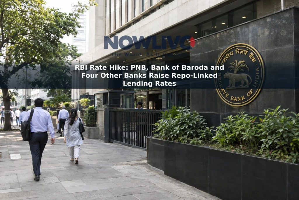 Exterior of a Reserve Bank of India building in Mumbai with pedestrians nearby