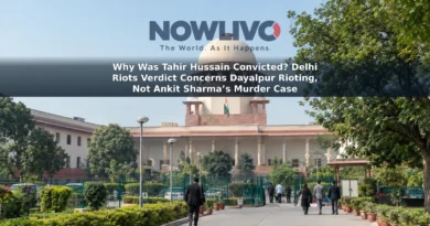 Editorial-style view of a Delhi courthouse exterior in daylight.