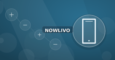 Colourful editorial illustration showing phone symbolism for viral and connected topics, with centred NOWLIVO watermark.