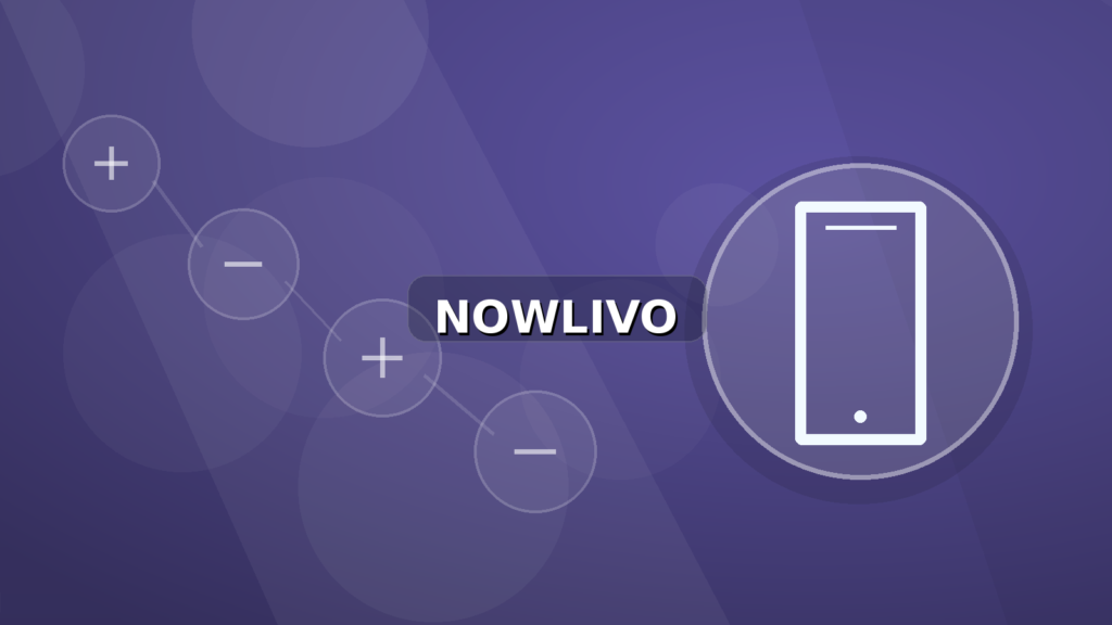 Colourful editorial illustration showing phone symbolism for viral and connected topics, with centred NOWLIVO watermark.