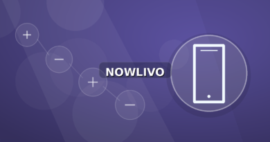 Colourful editorial illustration showing phone symbolism for viral and connected topics, with centred NOWLIVO watermark.